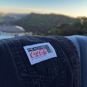 PEACEBIRD COCA COLA BLACK JEAN JACKET